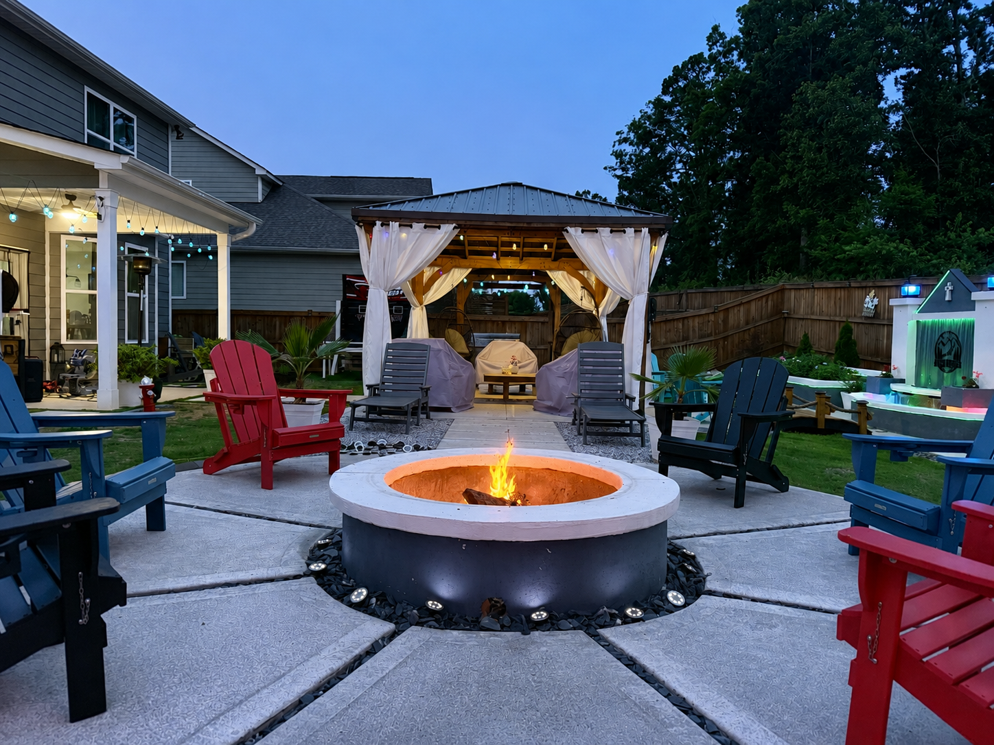 Firepit completed project photo 2