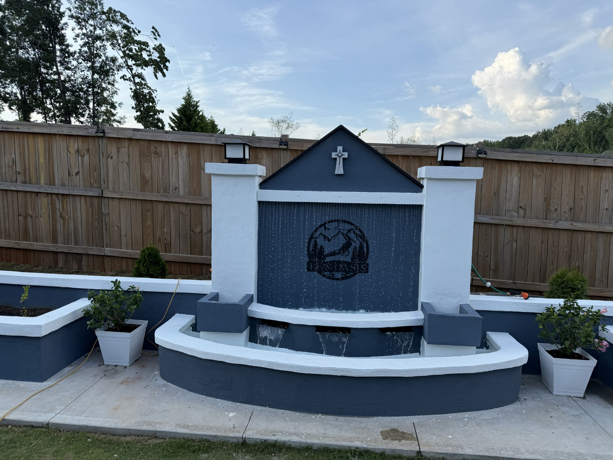Water Fountain & Garden Beds project photo 3